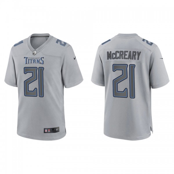 Roger McCreary Tennessee Titans Gray Atmosphere Fa...