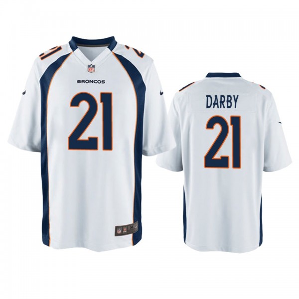 Denver Broncos Ronald Darby White Game Jersey