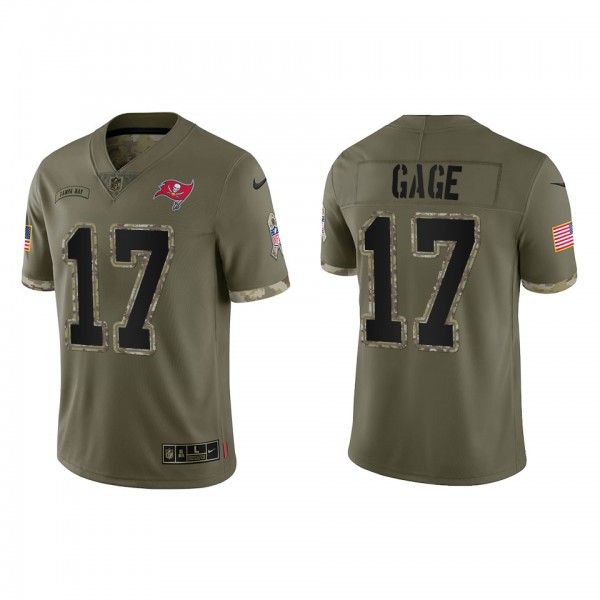 Russell Gage Tampa Bay Buccaneers Olive 2022 Salute To Service Limited Jersey
