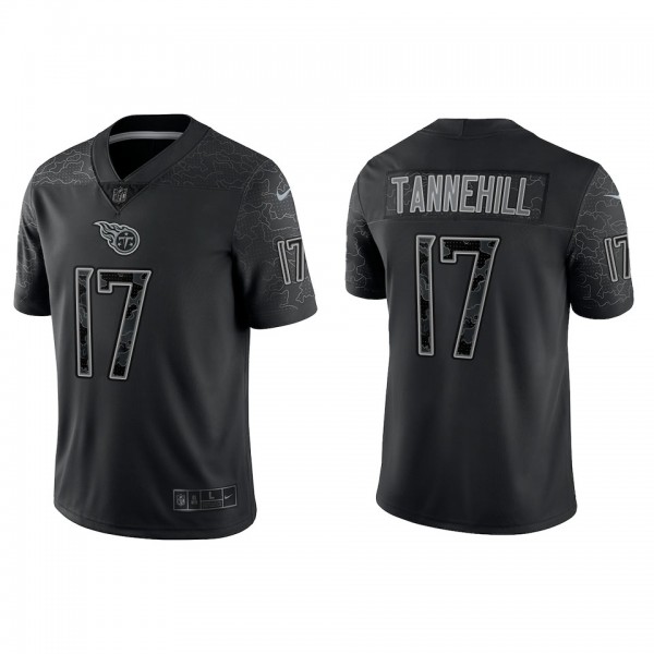 Ryan Tannehill Tennessee Titans Black Reflective L...