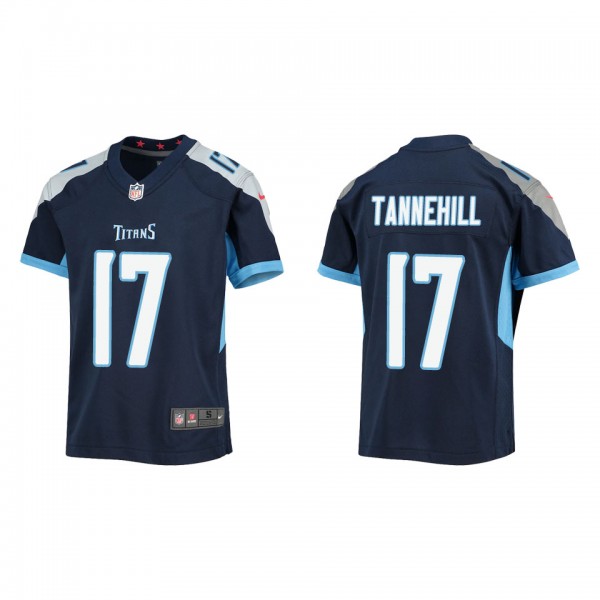 Youth Ryan Tannehill Tennessee Titans Navy Game Je...