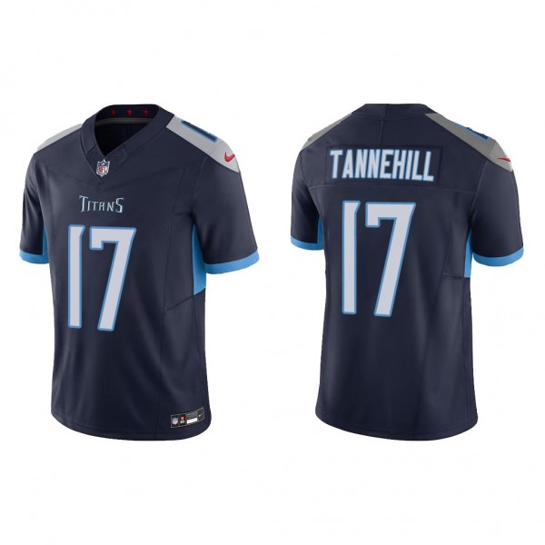Men's Tennessee Titans Ryan Tannehill Navy Vapor F...