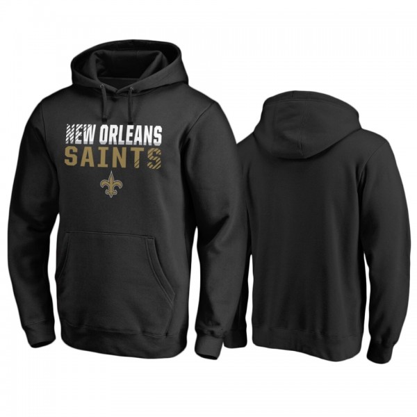 New Orleans Saints Black Iconic Fade Out Pullover ...