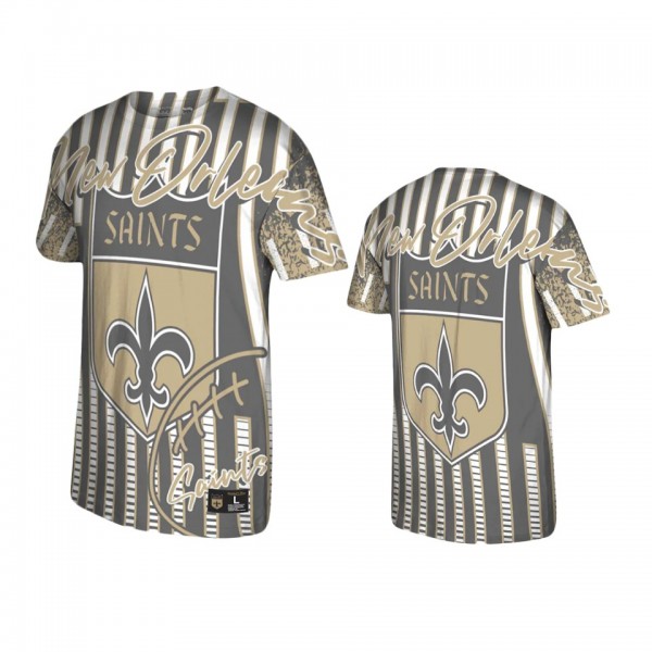 New Orleans Saints Black Jumbotron Historic Logo T...