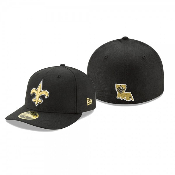 New Orleans Saints Black Omaha Low Profile 59FIFTY...