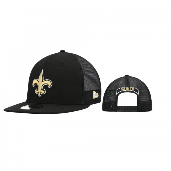 New Orleans Saints Black Shade Trucker 9FIFTY Snap...