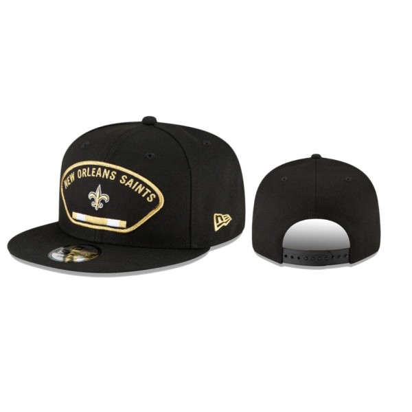 New Orleans Saints Black Veteran 9FIFTY Adjustable...
