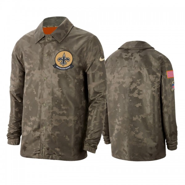 New Orleans Saints Camo 2019 Salute to Service Sid...