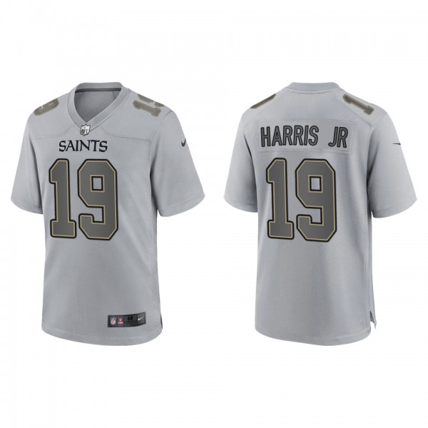 Men's New Orleans Saints Chris Harris Jr Gray Atmo...