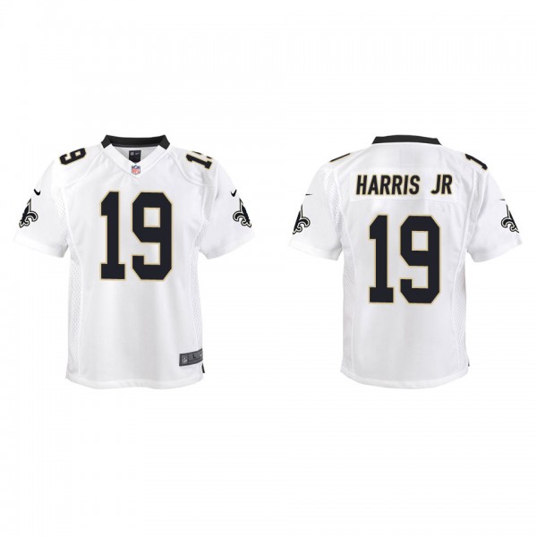 Youth New Orleans Saints Chris Harris Jr White Gam...