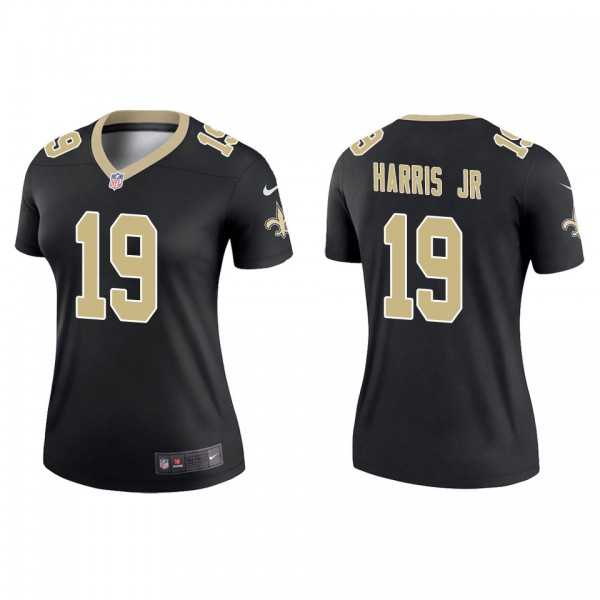 Women's New Orleans Saints Chris Harris Jr Black L...