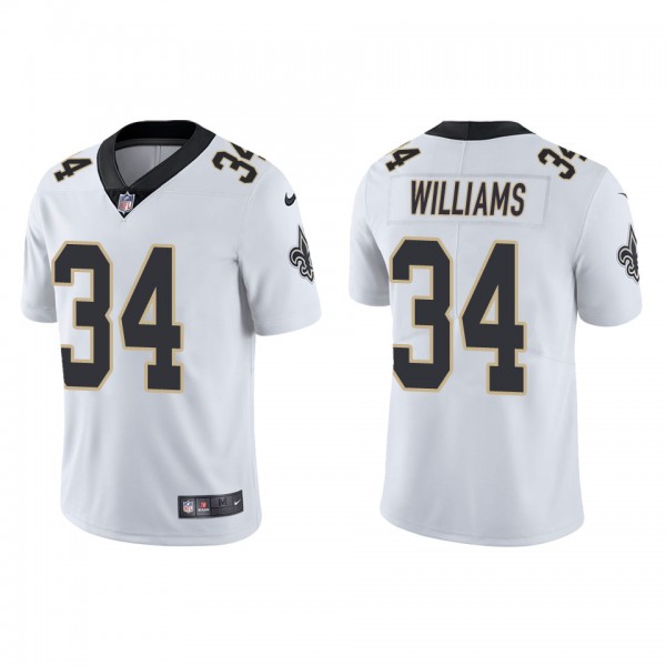 Men's New Orleans Saints Darrel Williams White Vap...