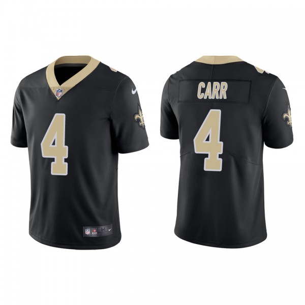 Men's New Orleans Saints Derek Carr Black Vapor Li...