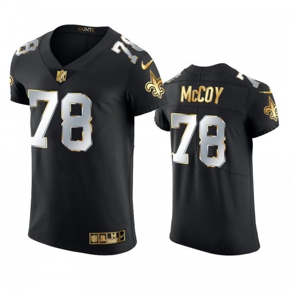 New Orleans Saints Erik McCoy Black Golden Edition...
