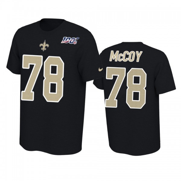 New Orleans Saints Erik McCoy Black 100th Season P...