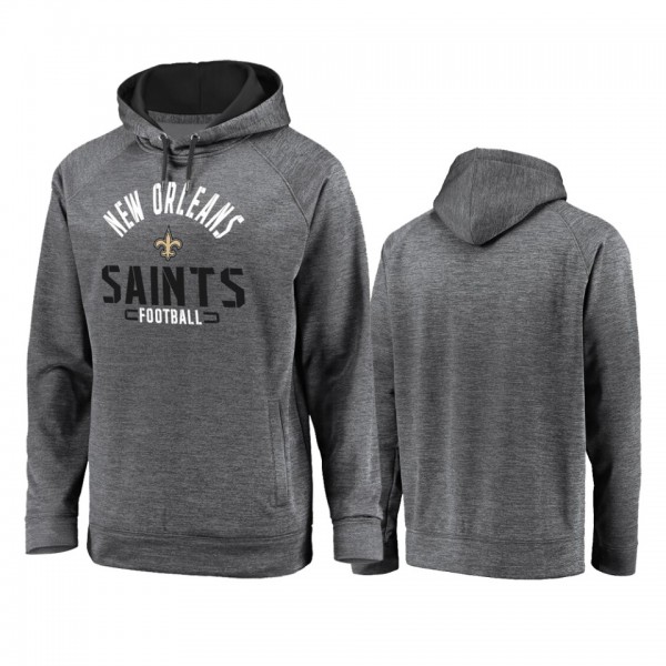 New Orleans Saints Gray Battle Charged Raglan Pull...