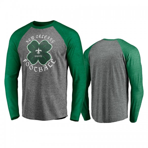 New Orleans Saints Gray Green St. Patrick's Day Ce...