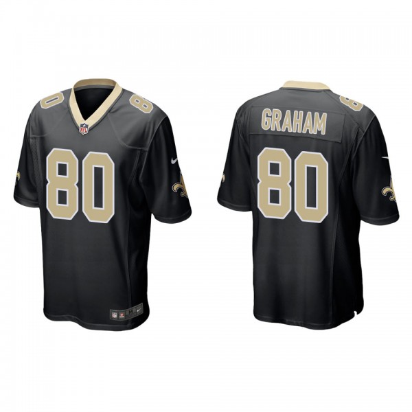 Men's New Orleans Saints Jimmy Graham Black Game J...