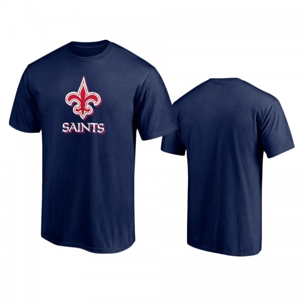 New Orleans Saints Navy Red White and Team T-Shirt