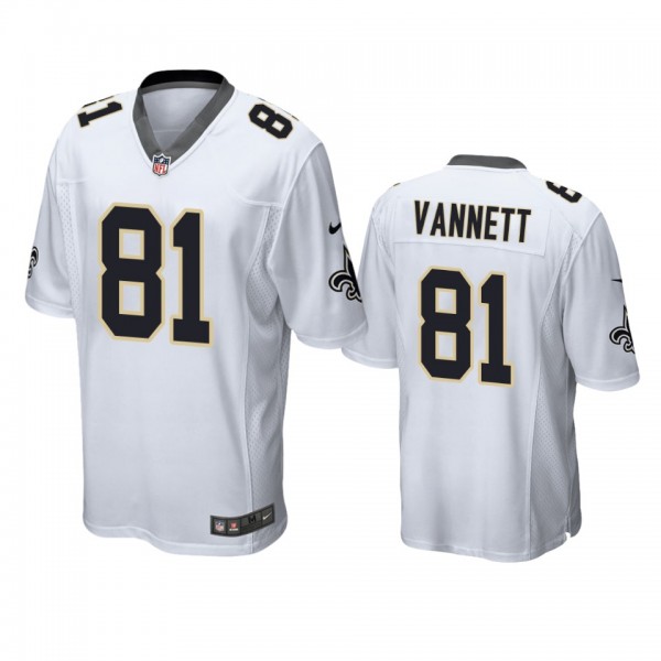 New Orleans Saints Nick Vannett White Game Jersey