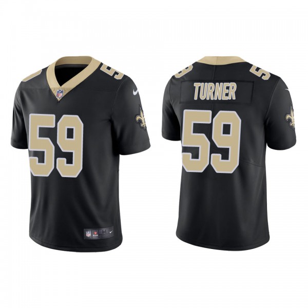 Men's New Orleans Saints Trai Turner Black Vapor L...