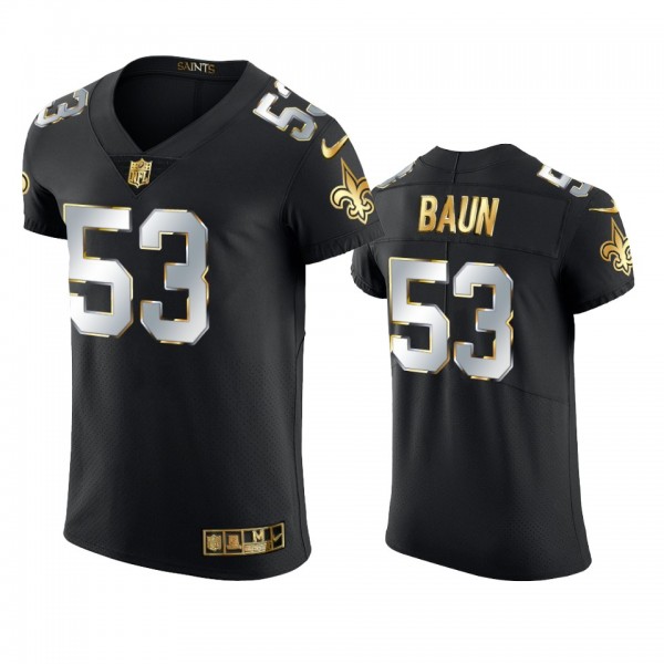 New Orleans Saints Zack Baun Black Golden Edition ...