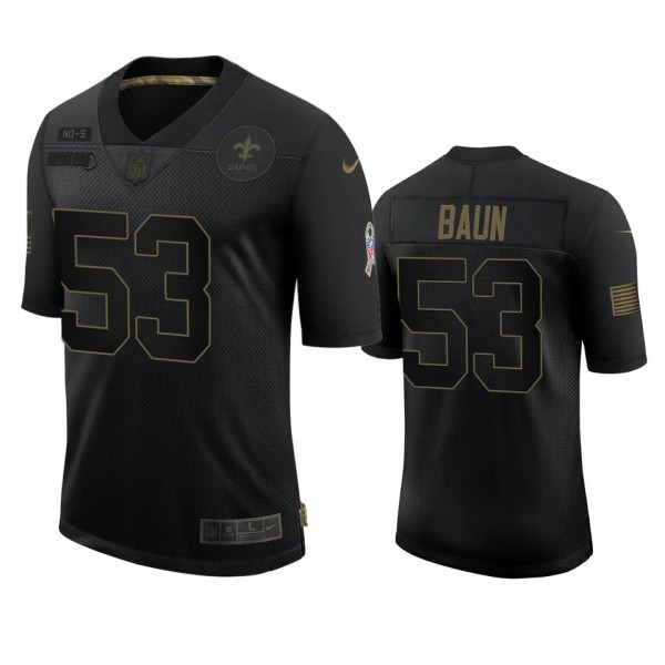 New Orleans Saints Zack Baun Black 2020 Salute to ...