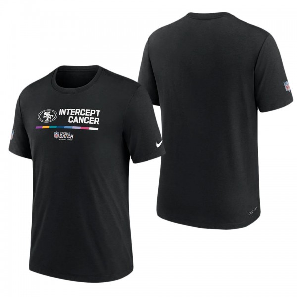 Men's San Francisco 49ers Black 2022 NFL Crucial Catch Performance T-Shirt