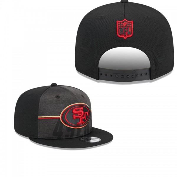 Men's San Francisco 49ers Black 2023 NFL Training Camp Team Colorway 9FIFTY Snapback Hat