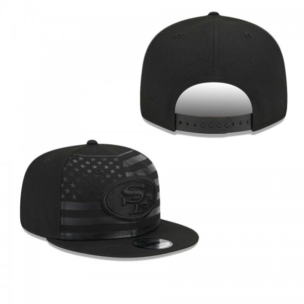 Men's San Francisco 49ers Black Independent 9FIFTY Snapback Hat