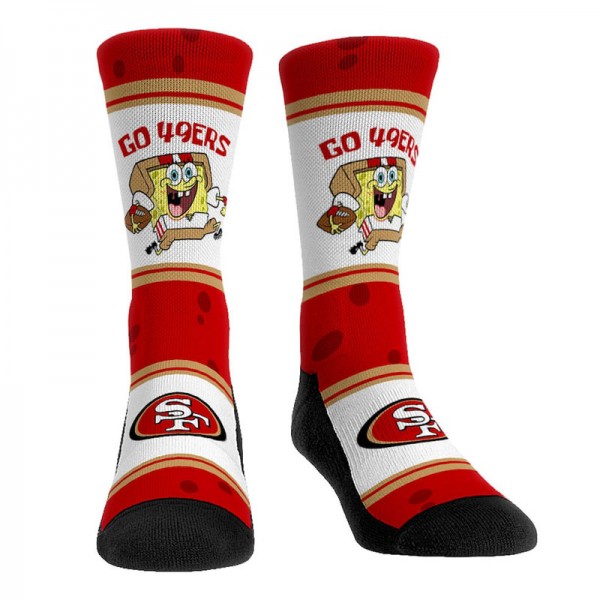 San Francisco 49ers Rock Em Socks NFL x Nickelodeo...