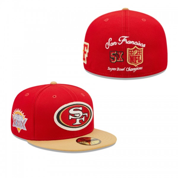 Men's San Francisco 49ers Scarlet Gold Super Bowl ...