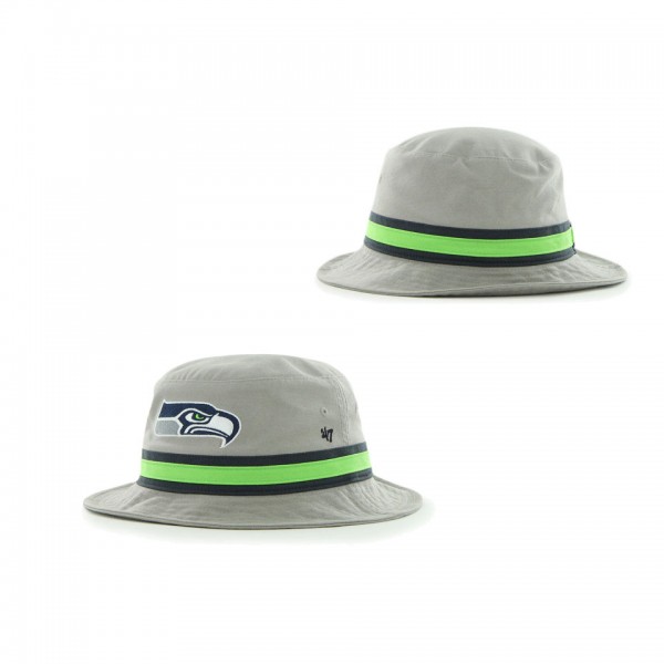 Men's Seattle Seahawks '47 Gray Striped Bucket Hat