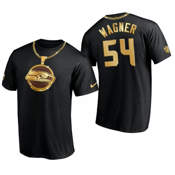 Seattle Seahawks Bobby Wagner Black Swag Chain T-S...