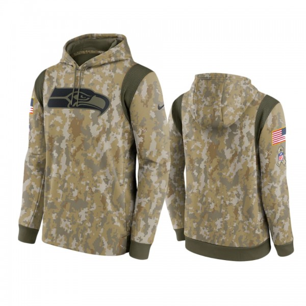 Seattle Seahawks Camo 2021 Salute To Service Therm...