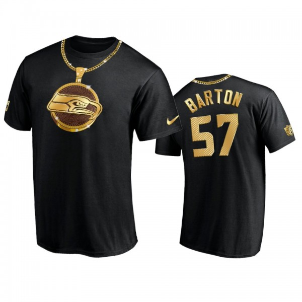 Seattle Seahawks Cody Barton Black Swag Chain T-Shirt