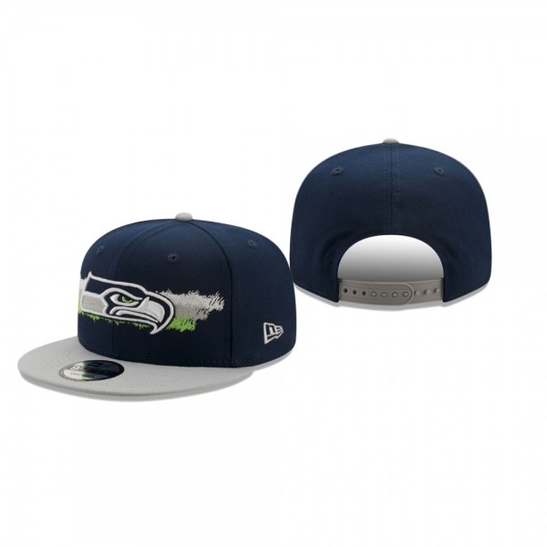 Seattle Seahawks College Navy Gray Scribble 9FIFTY...