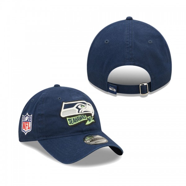 Men's Seattle Seahawks College Navy OTC 2022 Sideline 9TWENTY Adjustable Hat