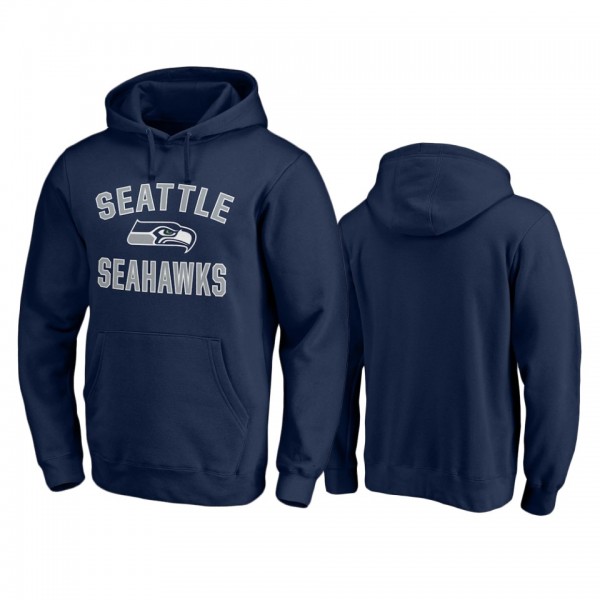 Seattle Seahawks College Navy Victory Arch Pullove...
