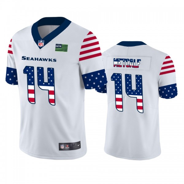 D.K. Metcalf Seattle Seahawks White Independence D...