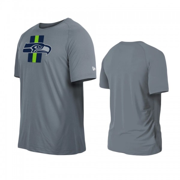 Seattle Seahawks Gray Training Camp Raglan T-Shirt