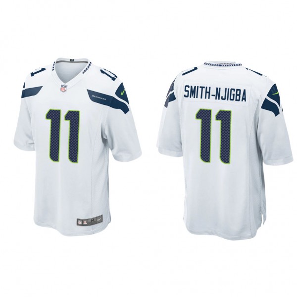 Men's Seattle Seahawks Jaxon Smith-Njigba White 2023 NFL Draft Game Jersey