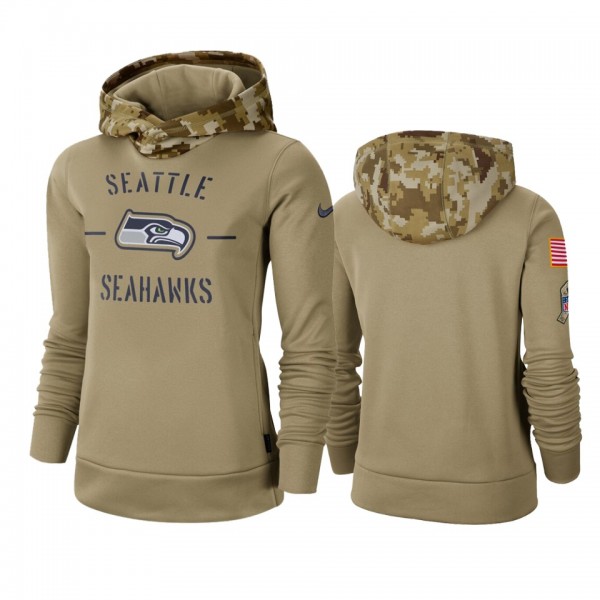 Seattle Seahawks Khaki 2019 Salute to Service Ther...