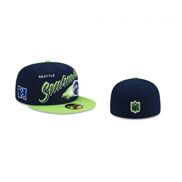 Seattle Seahawks Navy Helmet 59FIFTY Fitted Hat