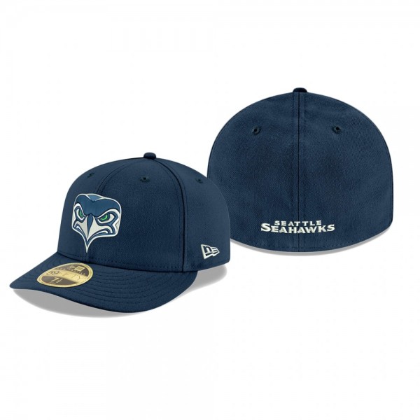Seattle Seahawks Navy Omaha Low Profile 59FIFTY Hat