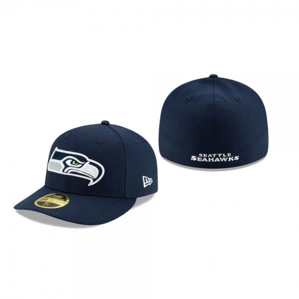 Seattle Seahawks Navy Omaha Low Profile 59FIFTY St...
