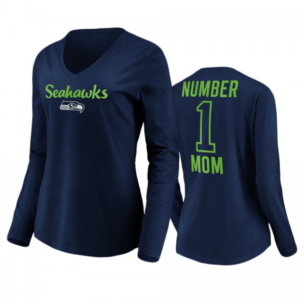 Women's Seattle Seahawks College Navy Mother's Day...