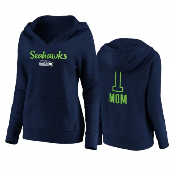Women's Seattle Seahawks Navy Mother's Day #1 Mom ...