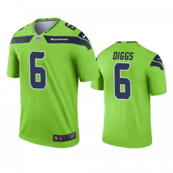 Seattle Seahawks Quandre Diggs Neon Green Legend J...