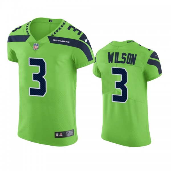 Seattle Seahawks Russell Wilson Neon Green Vapor E...